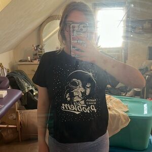 houston we have a problem crop top